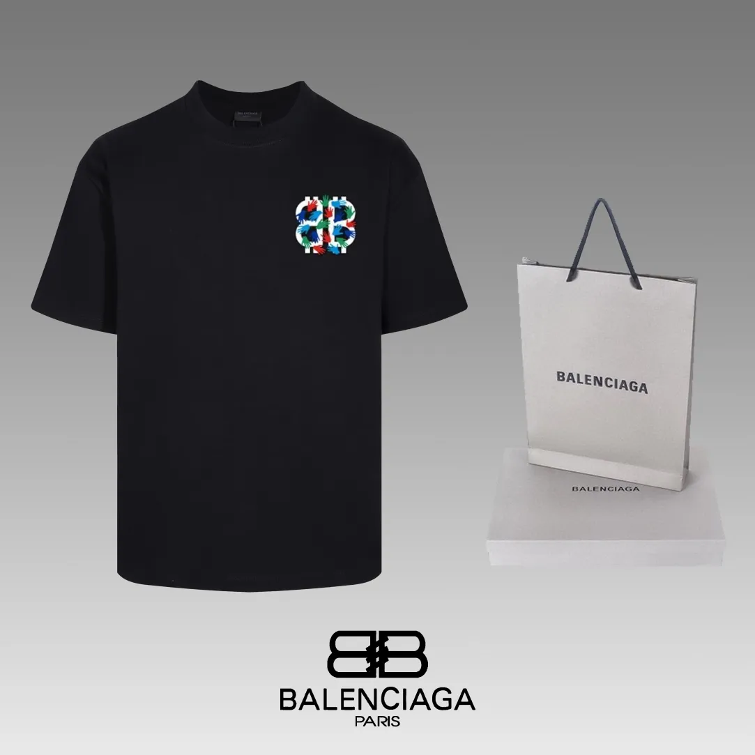 #「 Quality」 《BALENCIAGA 》24SS Classic T Quality - 2 - os 220 -26 280g - 320g - Quality ：Black White Size: XS-S-M-L